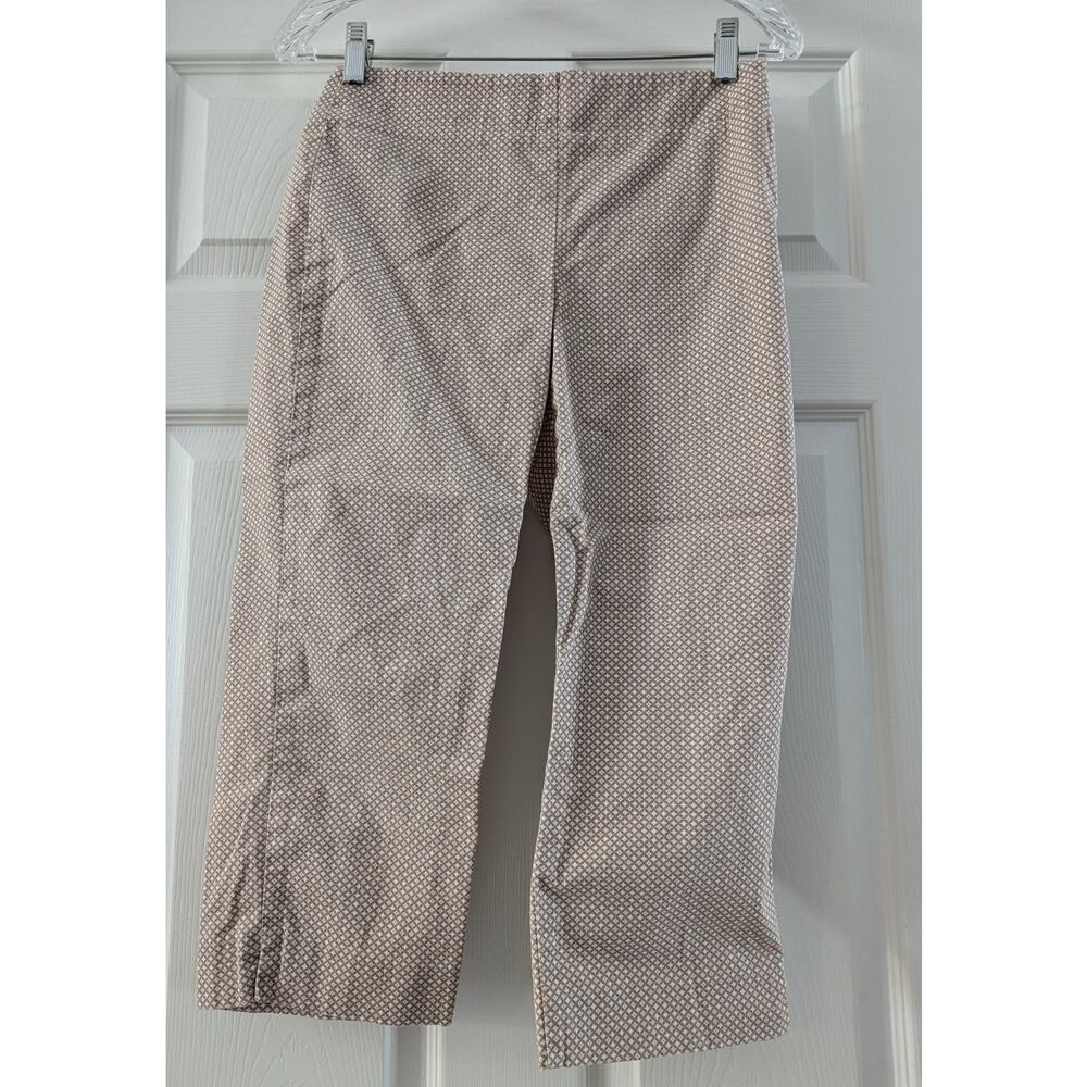 Talbots Heritage Side Zip Capri Pants Sz 2P